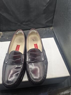 Cole Haan Men’s Burgundy Leather Penny Loafers
